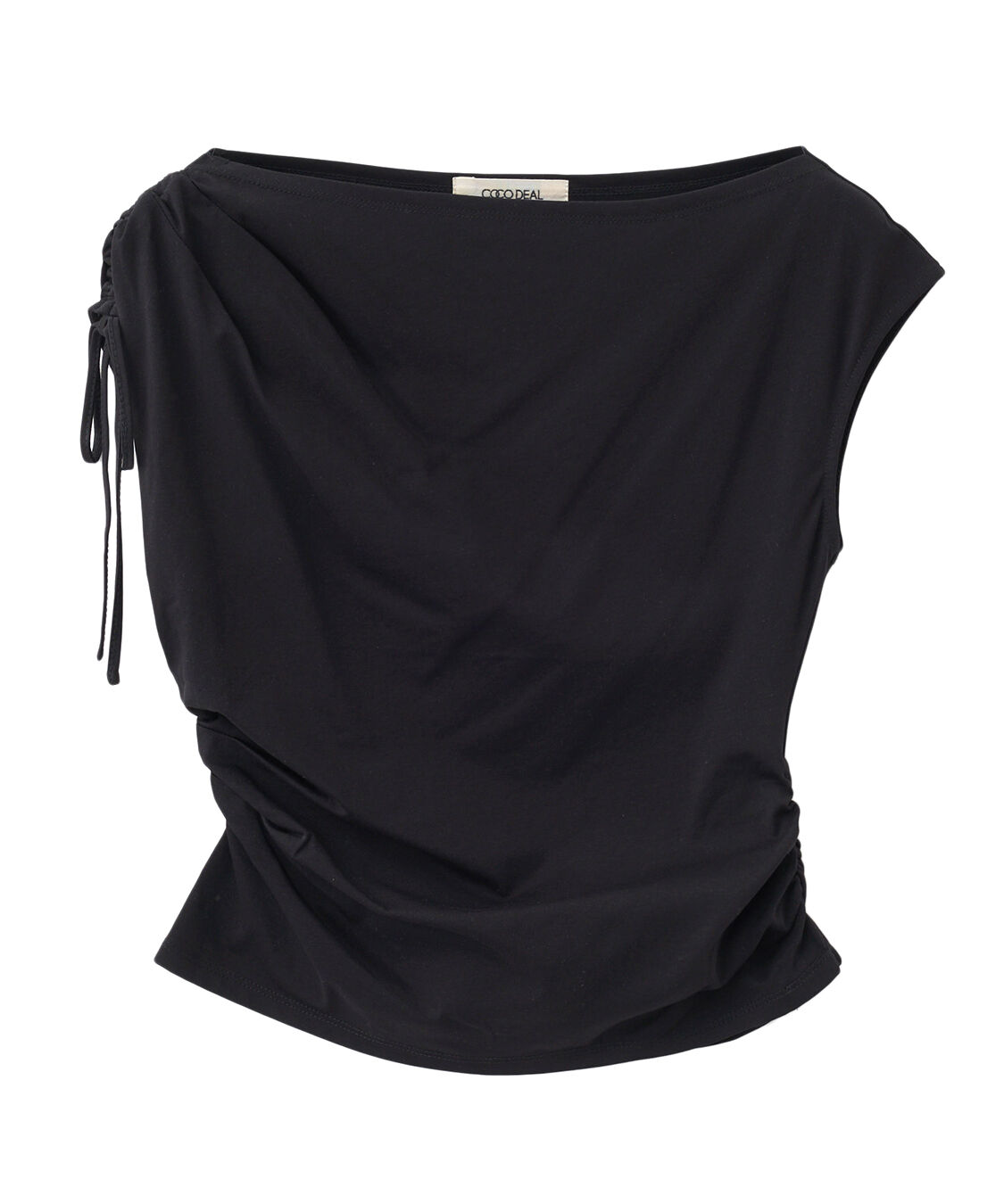 COCO DEAL「アシメネックカットプルオーバー」|プルオーバー|