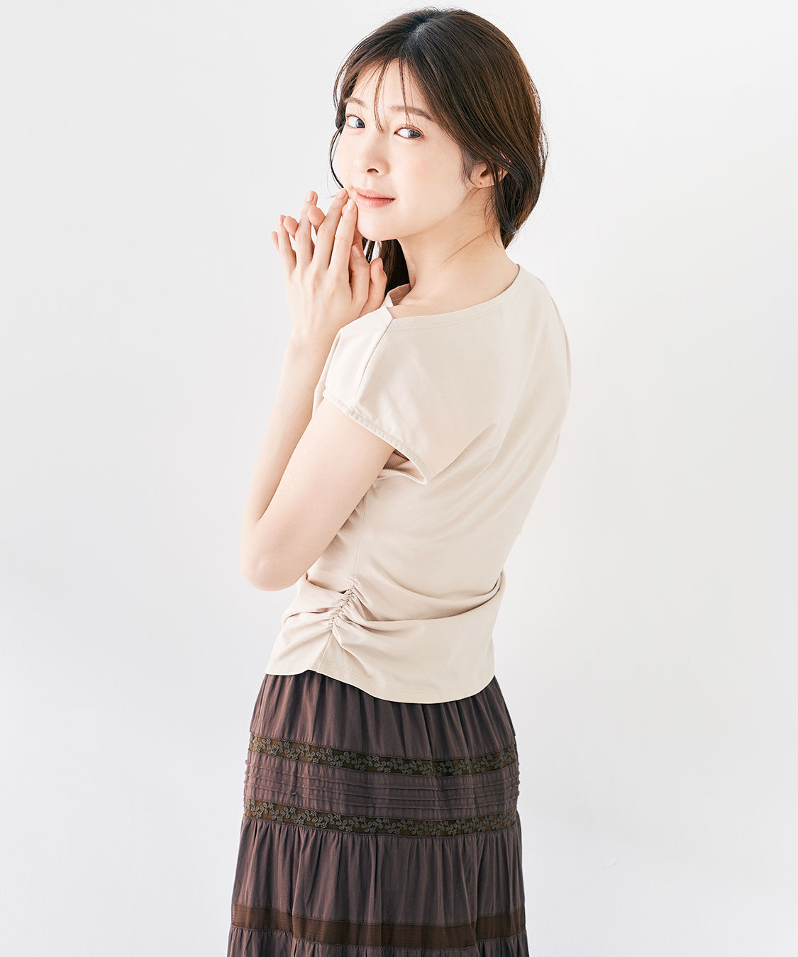 COCO DEAL「アシメネックカットプルオーバー」|プルオーバー|