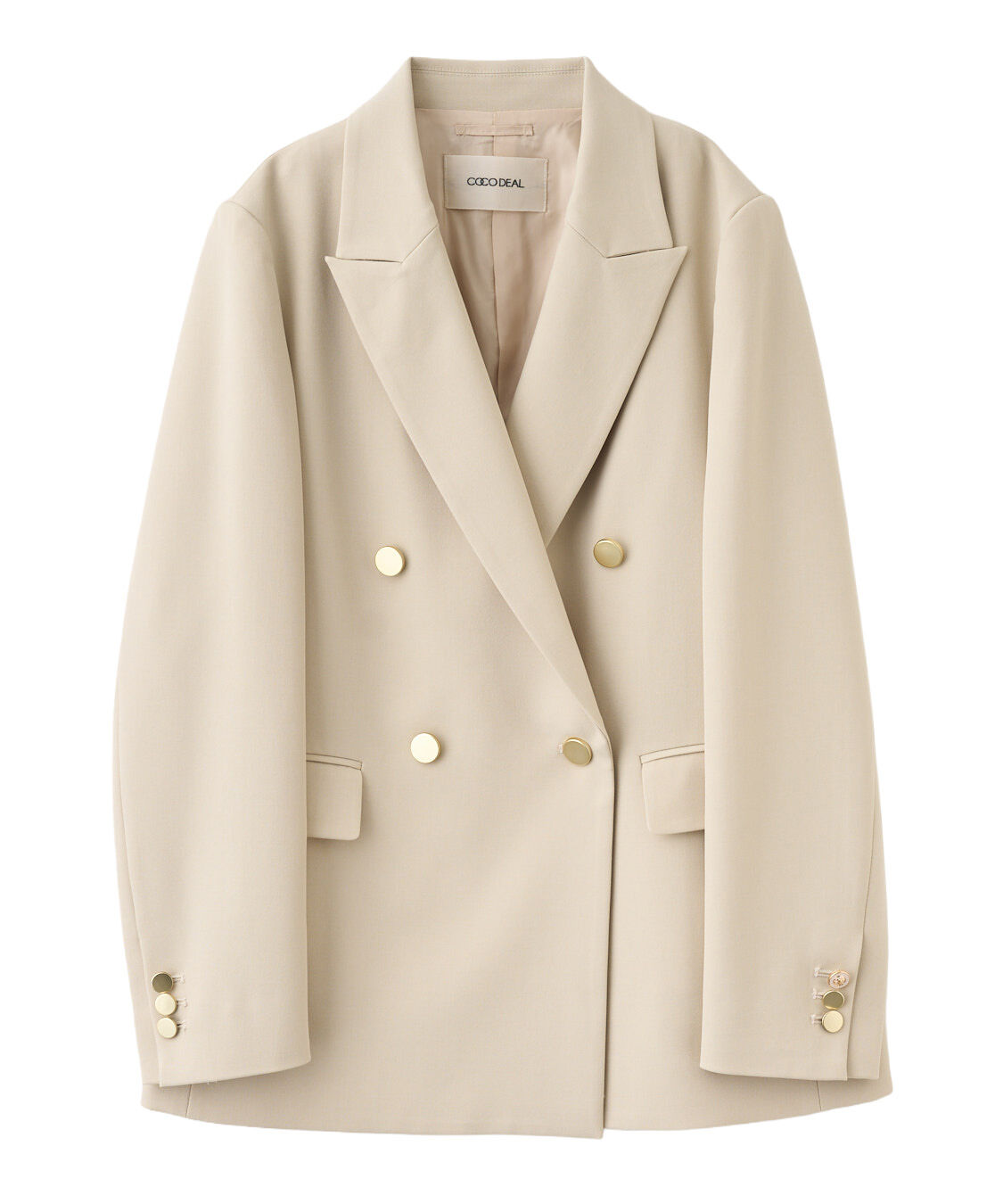 【Yuki san様】【新品・タグ付】cocodeal ベージュ ダブルブレスト ダブルブレストジャケット（COCO DEAL）｜ルミネのファッション通販