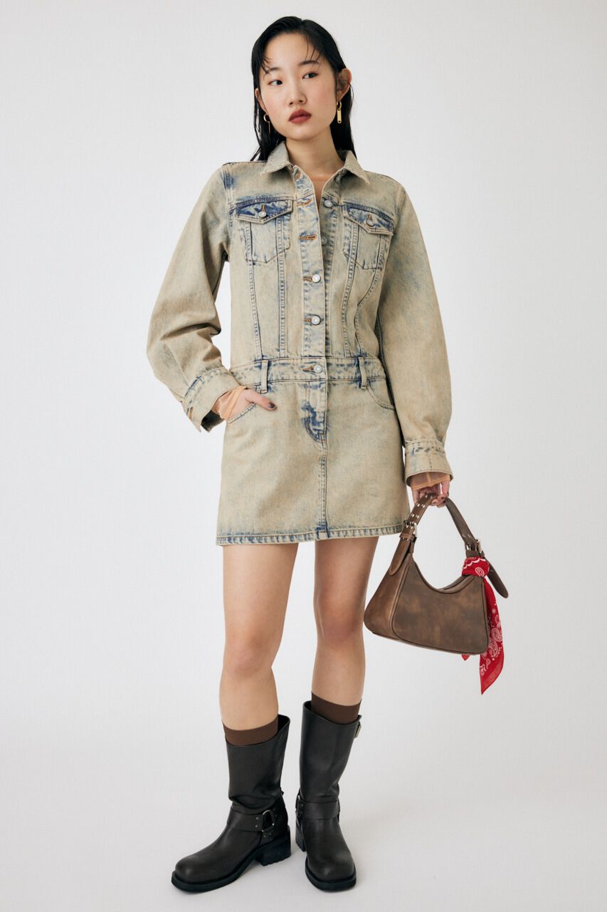 MOUSSY「LOW WAIST CHEMICAL MINI ドレス」|ワンピース|