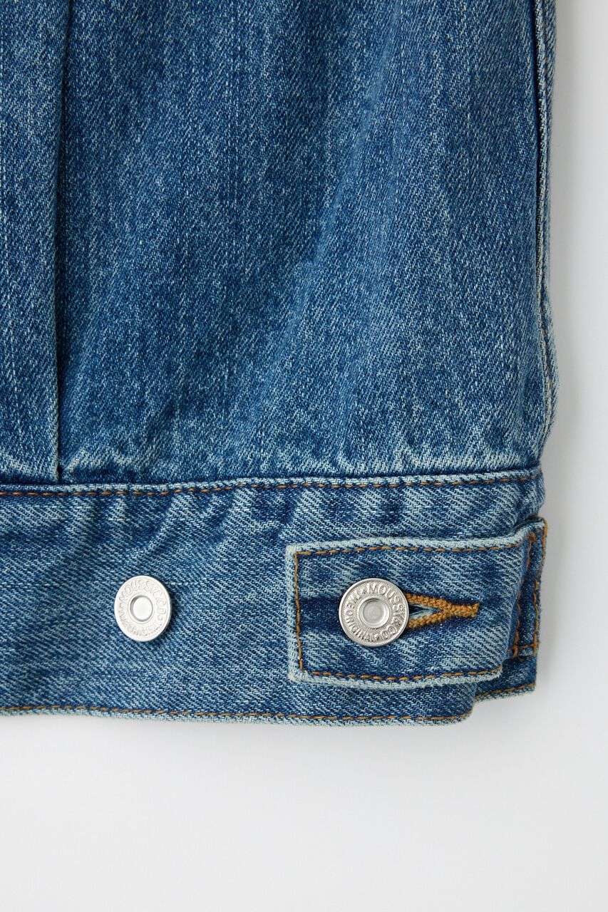MOUSSY「TUCK SLEEVE デニムジャケット」|デニムジャケット|