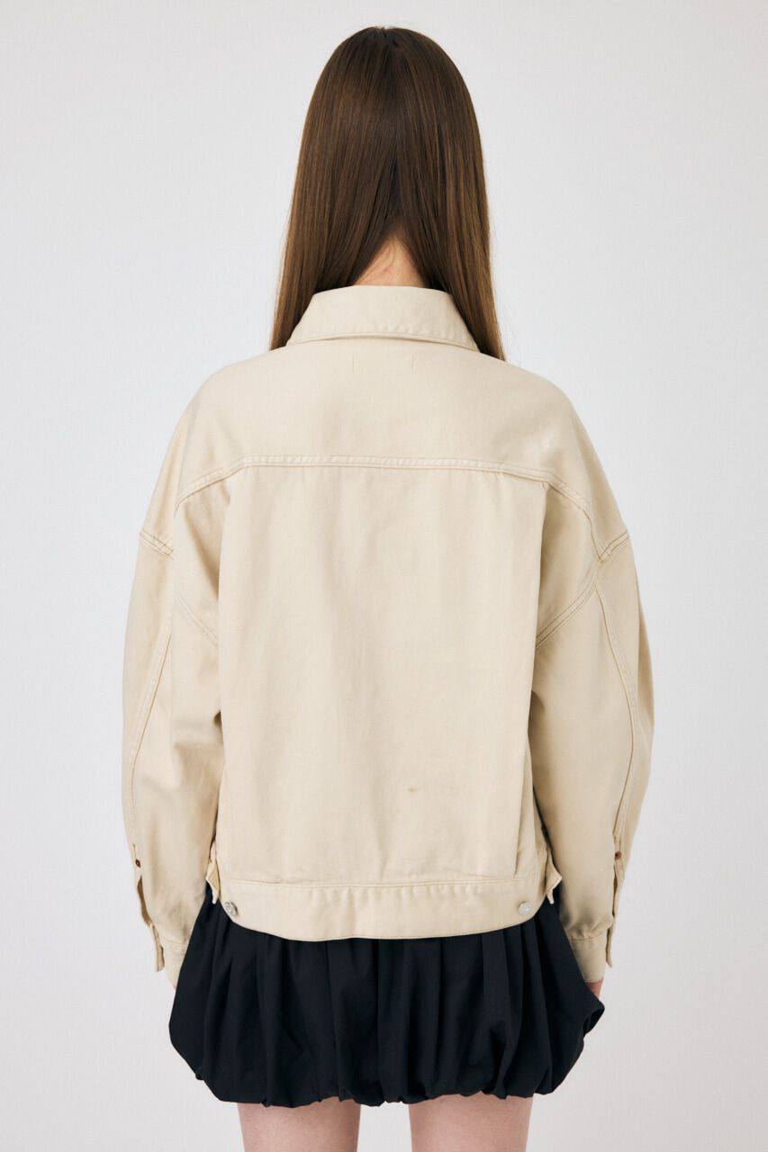 MOUSSY「TUCK SLEEVE デニムジャケット」|デニムジャケット|