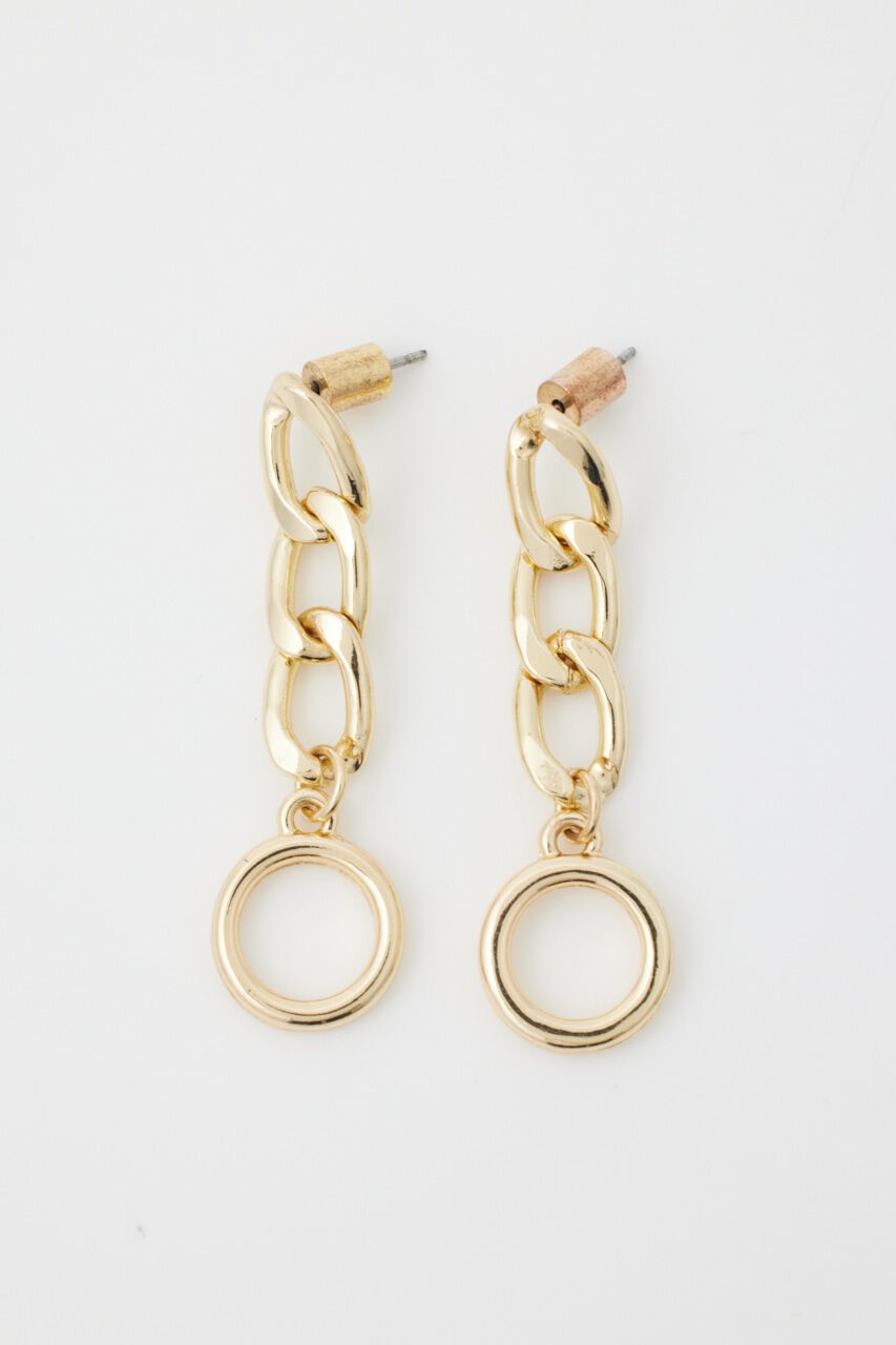 rienda「チェーンコンビデザインピアス」|ピアス|
