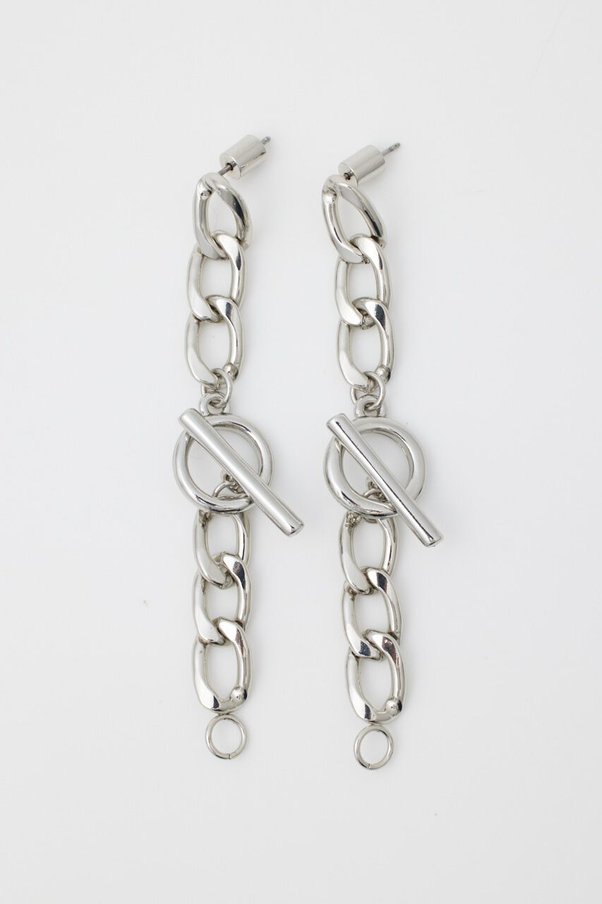 rienda「チェーンコンビデザインピアス」|ピアス|