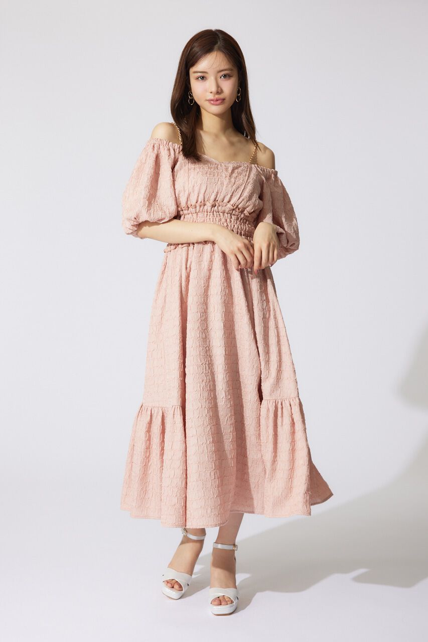 rienda「バルーンスリーブフレアワンピース」|ワンピース|PNK