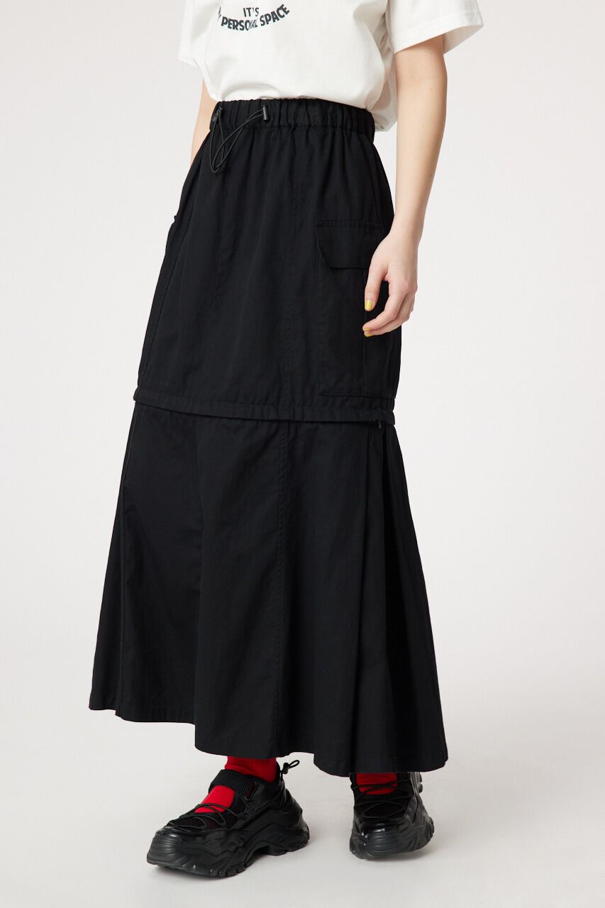 RODEO CROWNS「2wayカーゴスカート」|スカート|BLK