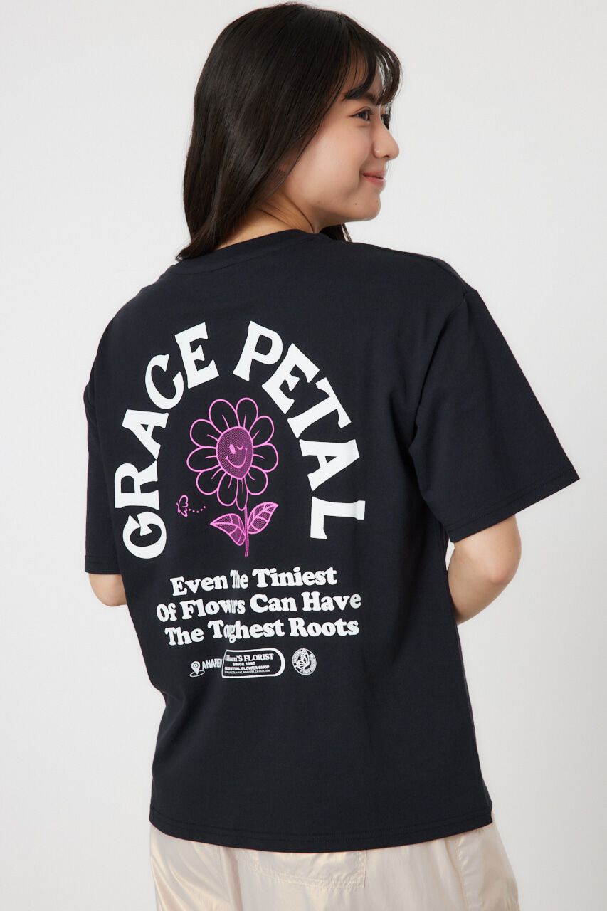 RODEO CROWNS「GRACE PETAL Tシャツ」|Tシャツ・カットソー|BLK