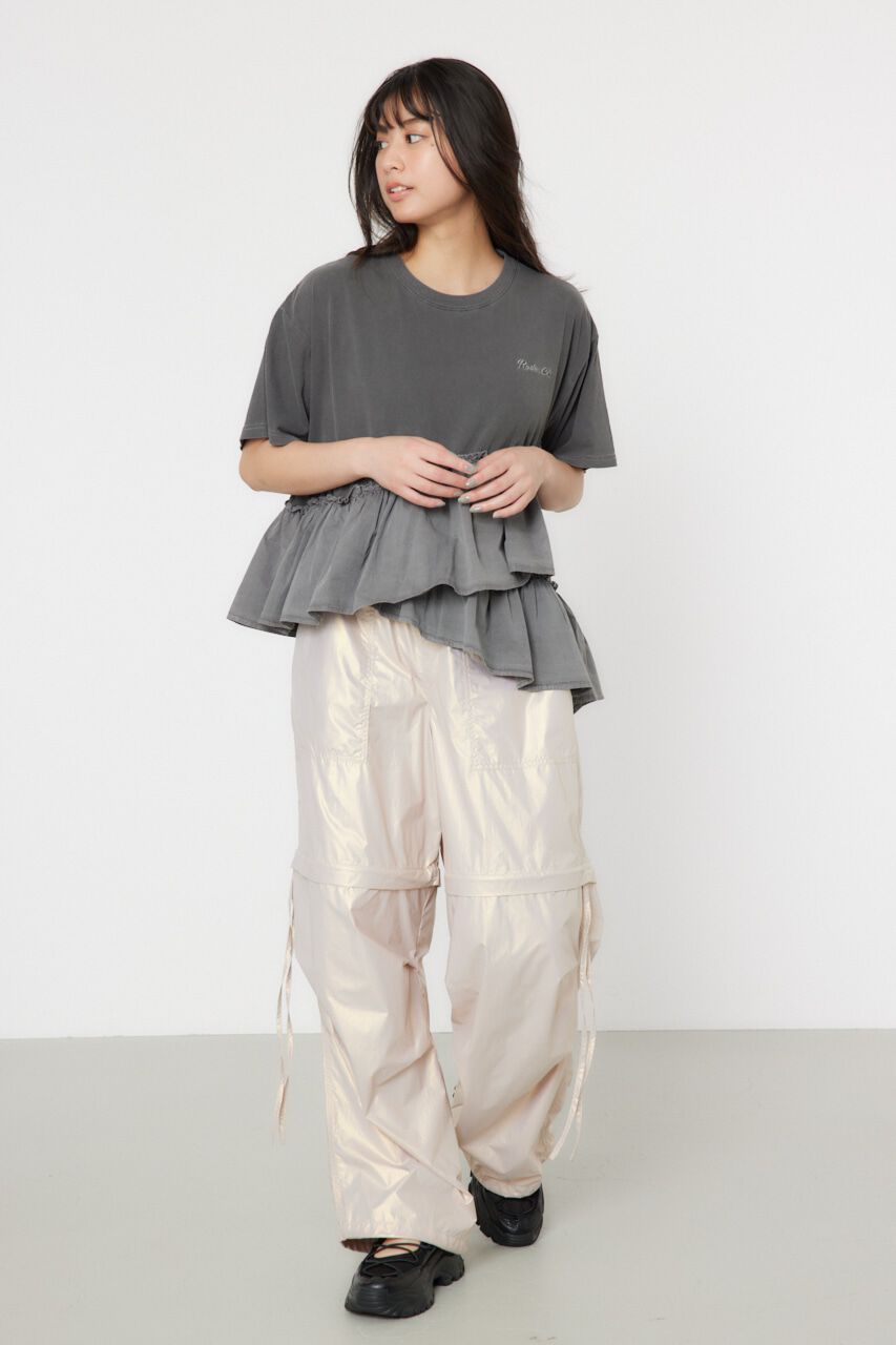 RODEO CROWNS「ピグメントフリルドッキングトップス」|Tシャツ・カットソー|