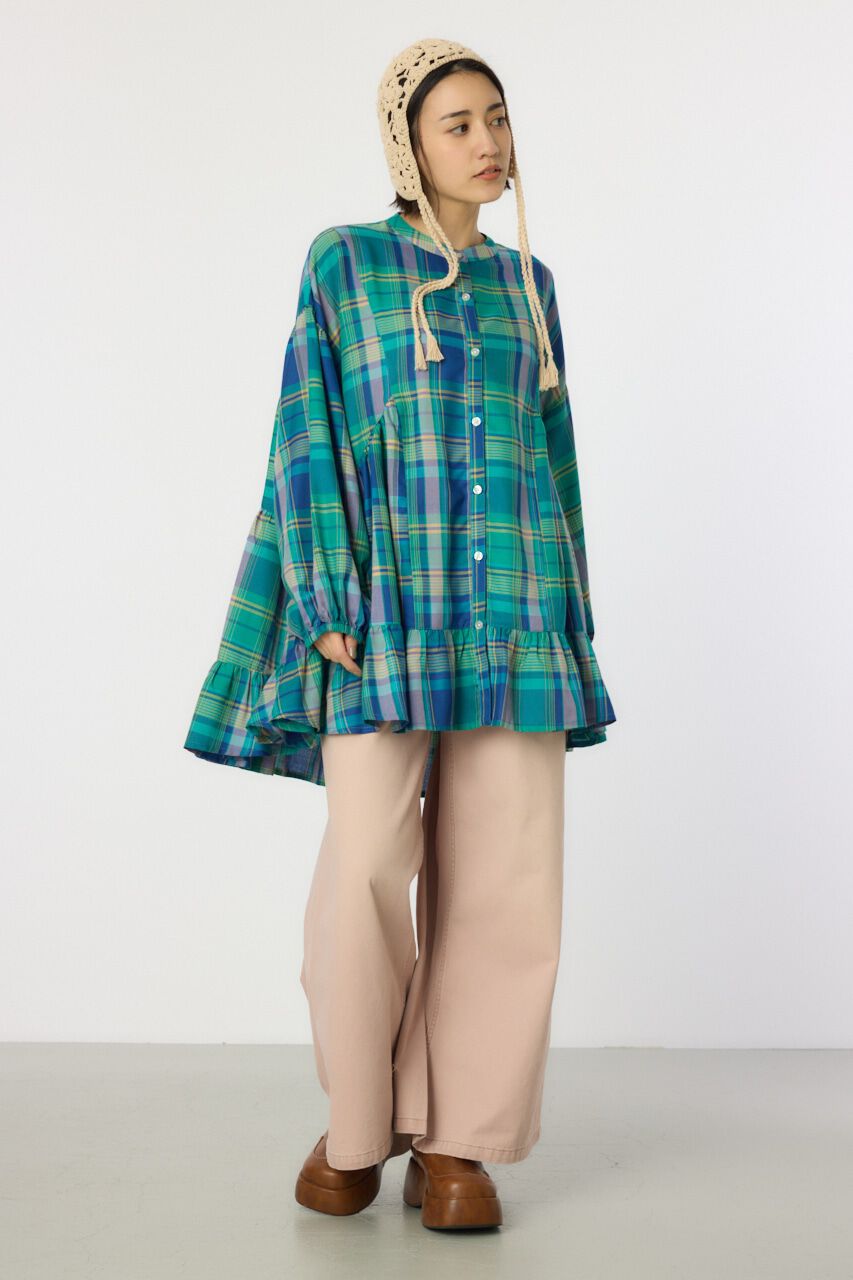 RODEO CROWNS「マルチチェックティアードチュニック」|シャツ・ブラウス|