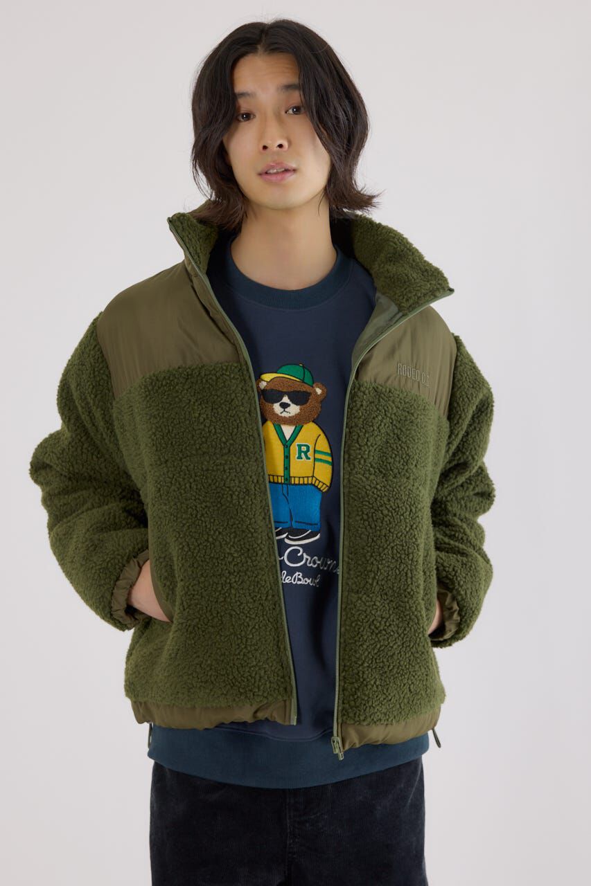 RODEO CROWNS「切り替えボアロゴジャケット」|その他|