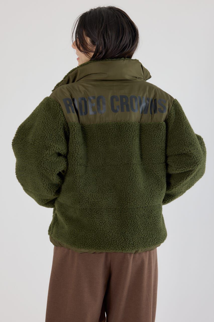 RODEO CROWNS「切り替えボアロゴジャケット」|その他|