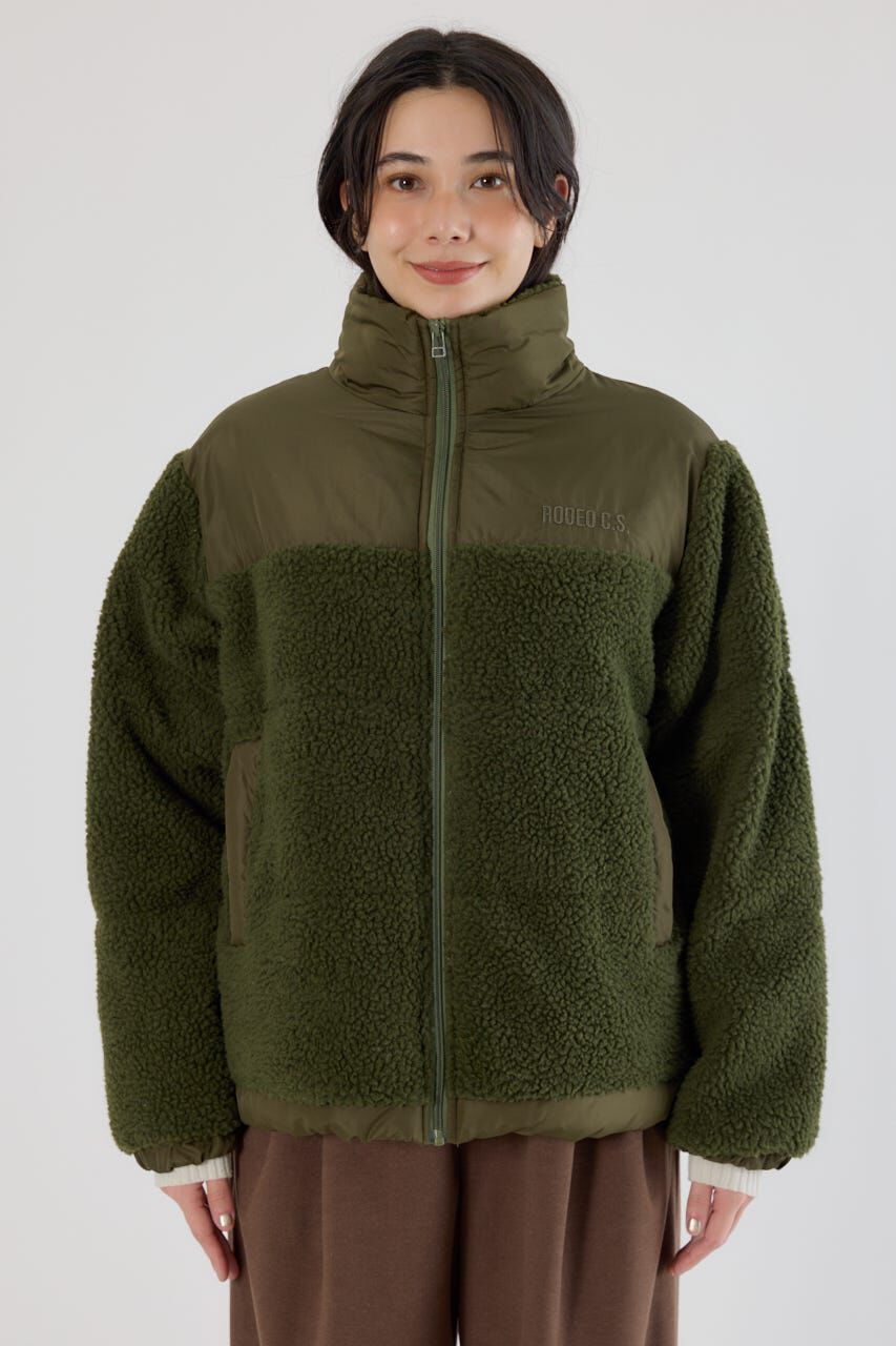 RODEO CROWNS「切り替えボアロゴジャケット」|その他|