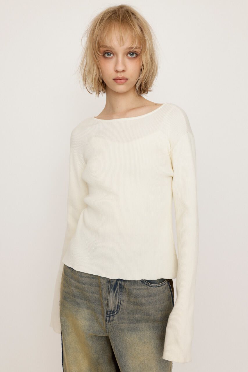 SLY「MANYWAY RIBBON KNIT トップス」|ニット・セーター|