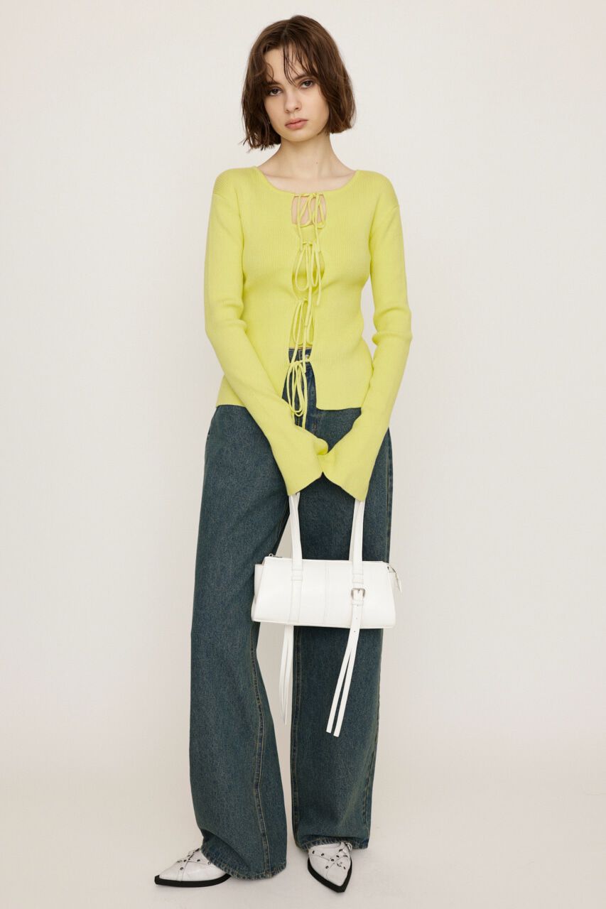 SLY「MANYWAY RIBBON KNIT トップス」|ニット・セーター|