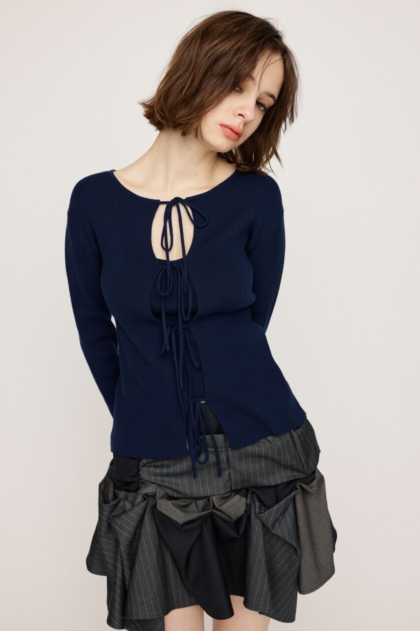 SLY「MANYWAY RIBBON KNIT トップス」|ニット・セーター|