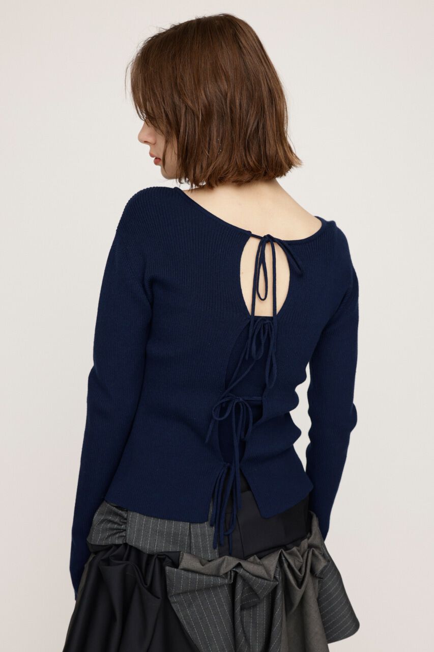 SLY「MANYWAY RIBBON KNIT トップス」|ニット・セーター|