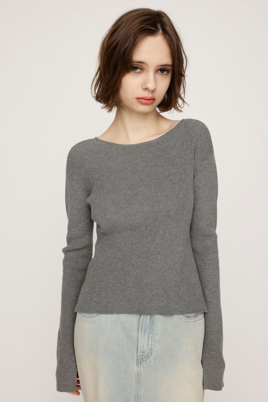 SLY「MANYWAY RIBBON KNIT トップス」|ニット・セーター|