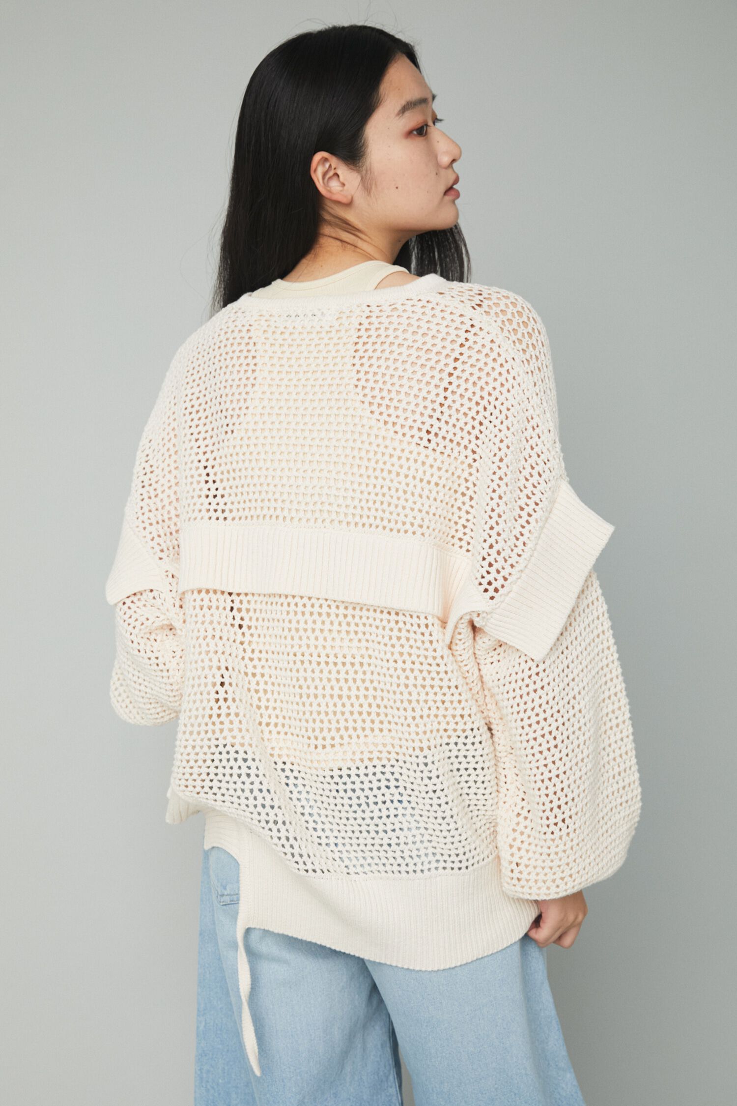 HeRIN.CYE「Mesh knit tops」|ニット・セーター|