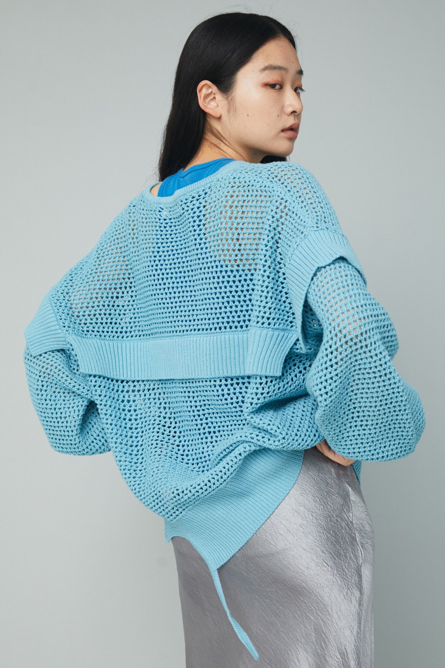 HeRIN.CYE「Mesh knit tops」|ニット・セーター|