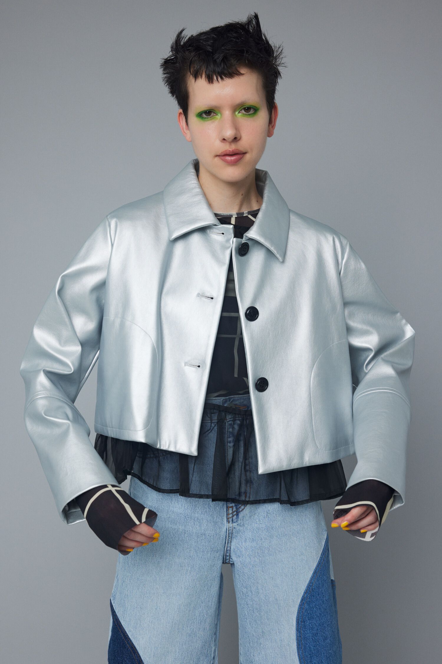 HeRIN.CYE「Fake leather jacket」|その他|SLV