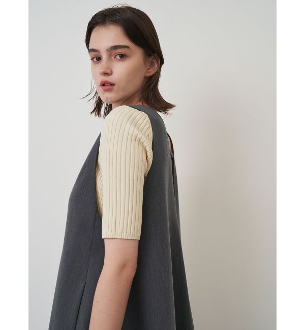 ELENDEEK「DEEP V NECK A-LINE OP」|ジャンパースカート|