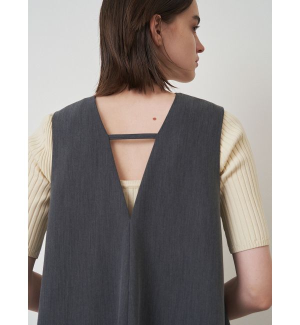 ELENDEEK「DEEP V NECK A-LINE OP」|ジャンパースカート|