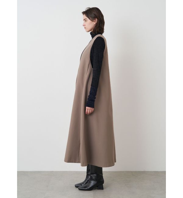 ELENDEEK「DEEP V NECK A-LINE OP」|ジャンパースカート|