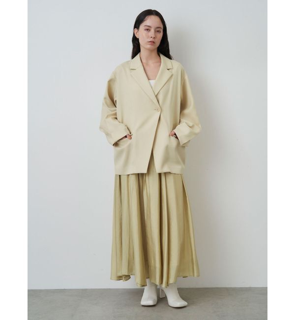 ELENDEEK「SHEER BLOCK FLARED SK」|スカート|