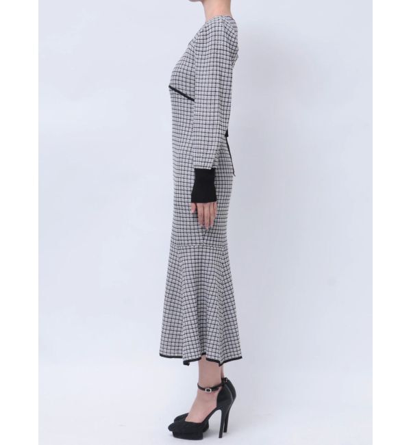 RESEXXY「バイカラーツイードマーメイドワンピース」|ワンピース|