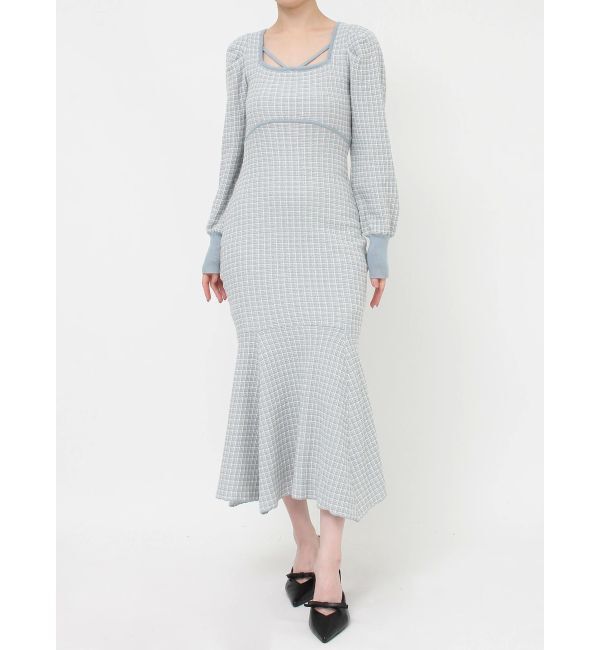 RESEXXY「バイカラーツイードマーメイドワンピース」|ワンピース|