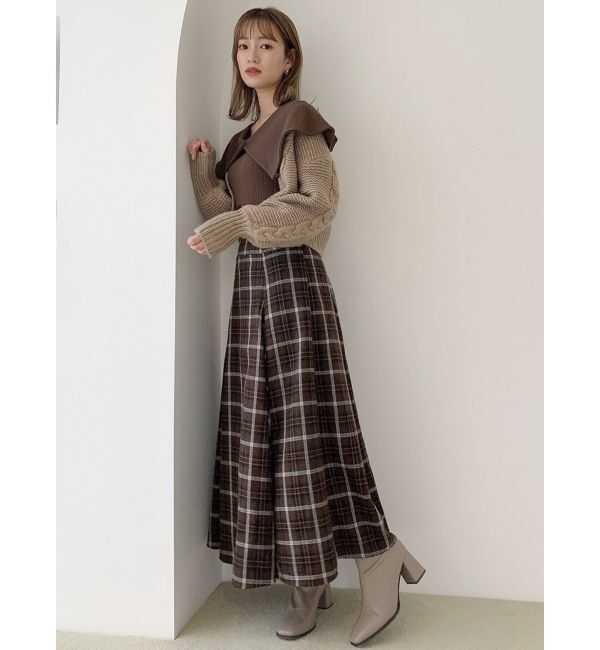 dazzlin「ケーブルラインショートカーディガン」|カーディガン|