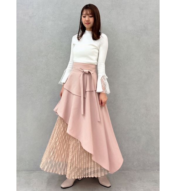 dazzlin「ヘムレースリブニットトップス」|ニット・セーター|