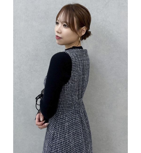 dazzlin「ヘムレースリブニットトップス」|ニット・セーター|