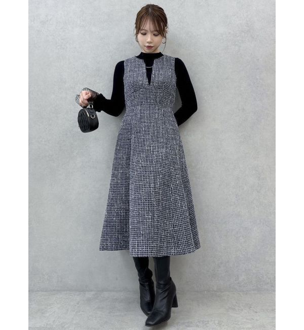 dazzlin「ヘムレースリブニットトップス」|ニット・セーター|