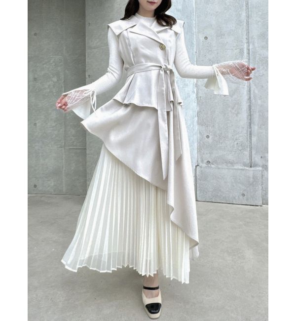 dazzlin「ヘムレースリブニットトップス」|ニット・セーター|