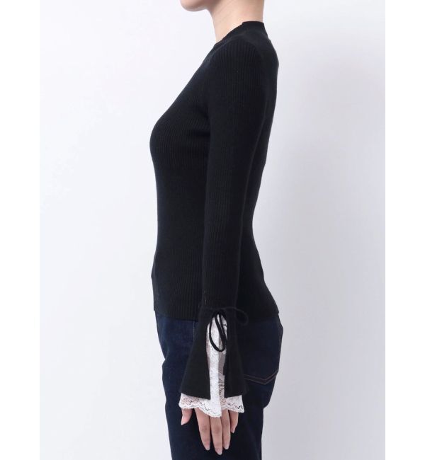dazzlin「ヘムレースリブニットトップス」|ニット・セーター|