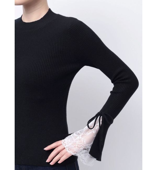 dazzlin「ヘムレースリブニットトップス」|ニット・セーター|