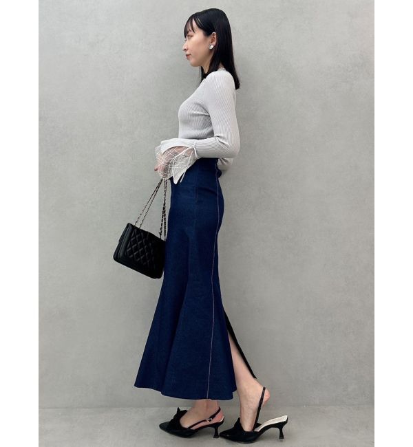 dazzlin「ヘムレースリブニットトップス」|ニット・セーター|