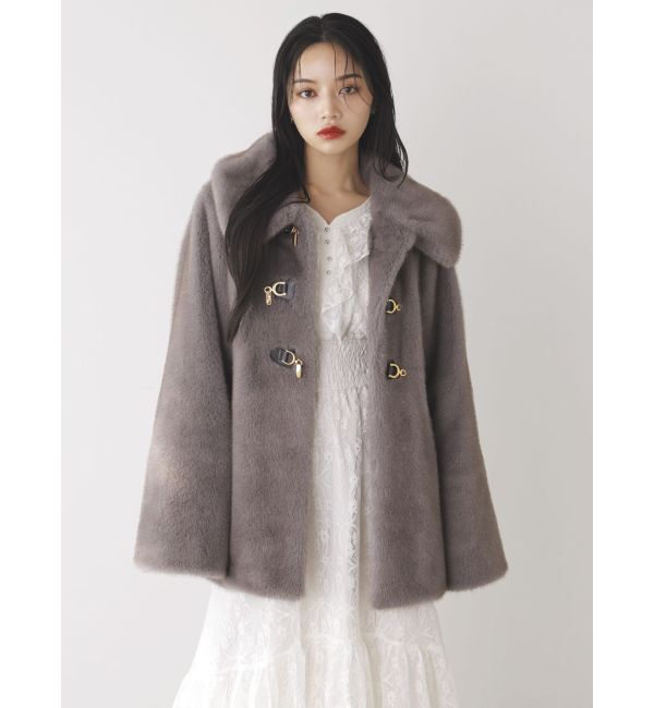 dazzlin「ビットフェイクファーミドルコート」|その他|