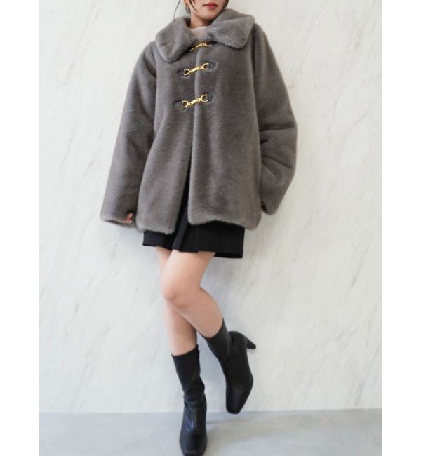 dazzlin「ビットフェイクファーミドルコート」|その他|