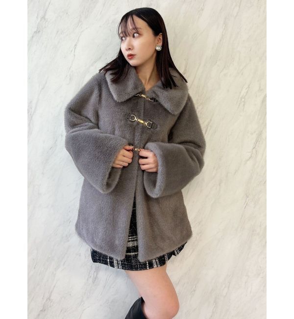 dazzlin「ビットフェイクファーミドルコート」|その他|