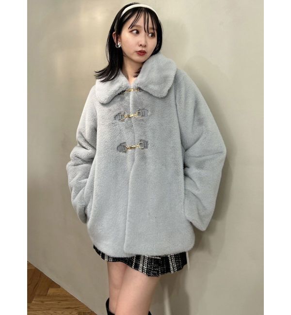 dazzlin「ビットフェイクファーミドルコート」|その他|