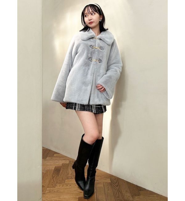 dazzlin「ビットフェイクファーミドルコート」|その他|