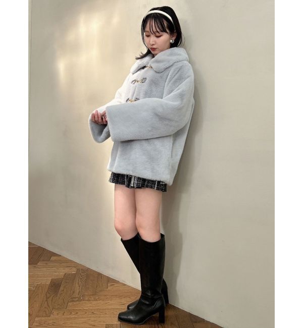 dazzlin「ビットフェイクファーミドルコート」|その他|