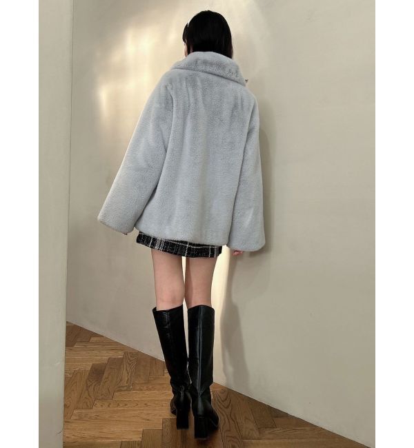 dazzlin「ビットフェイクファーミドルコート」|その他|