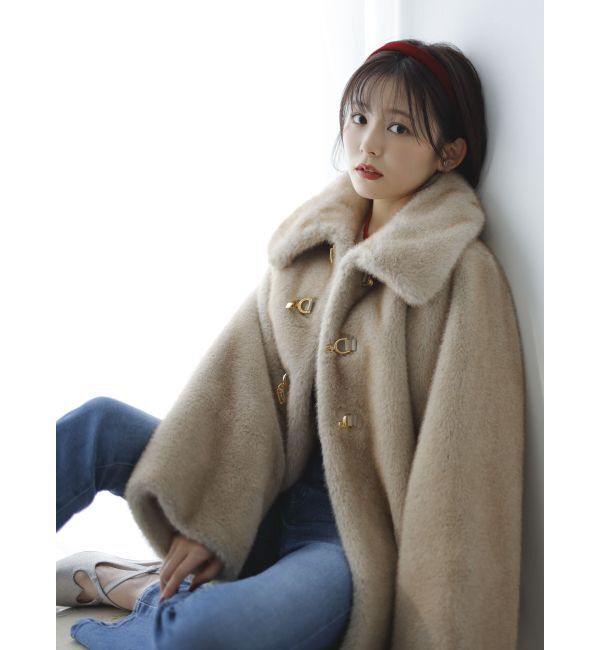 dazzlin「ビットフェイクファーミドルコート」|その他|