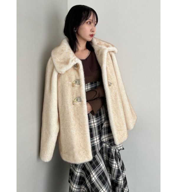 dazzlin「ビットフェイクファーミドルコート」|その他|