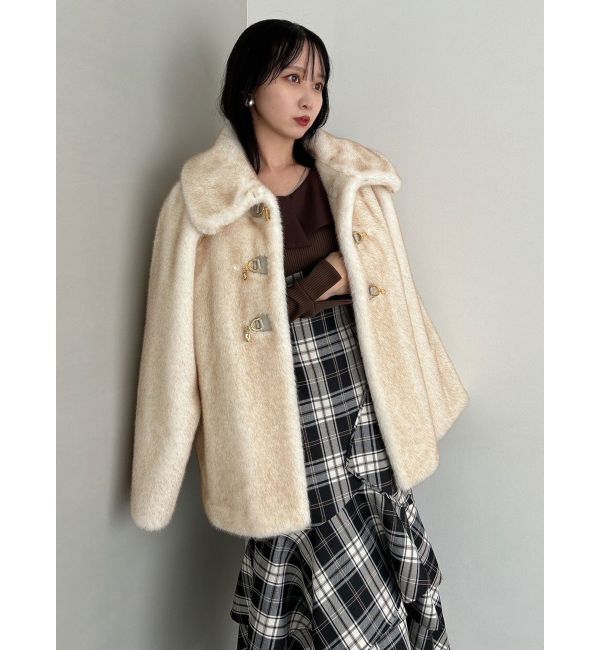 dazzlin「ビットフェイクファーミドルコート」|その他|