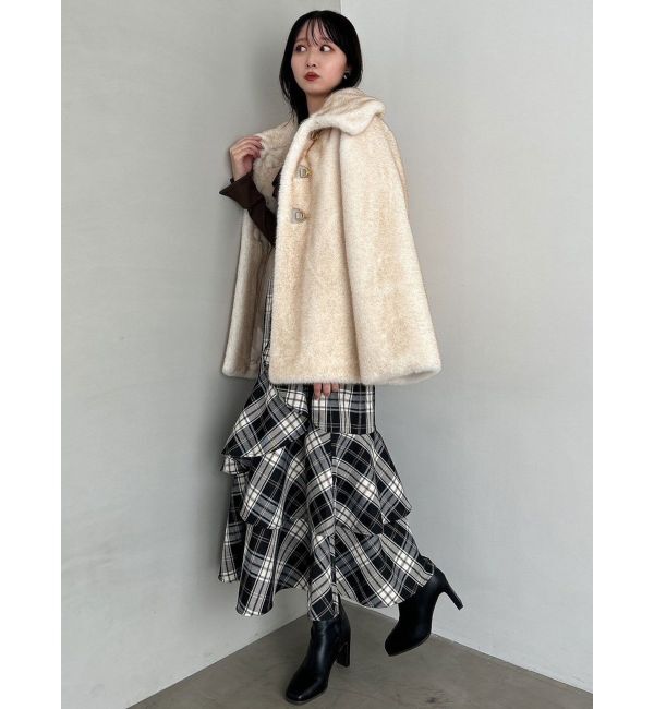 dazzlin「ビットフェイクファーミドルコート」|その他|