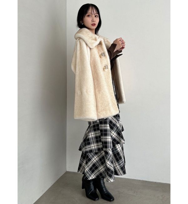 dazzlin「ビットフェイクファーミドルコート」|その他|